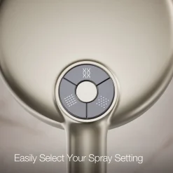 Round three-function handshower, 1.75 gpm