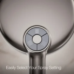 Round three-function handshower, 1.75 gpm