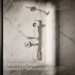 Round three-function handshower, 1.75 gpm