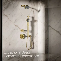 Round three-function handshower, 1.75 gpm