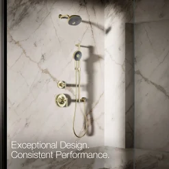 Round three-function handshower, 1.75 gpm