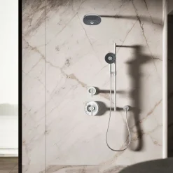 Round three-function handshower, 1.75 gpm
