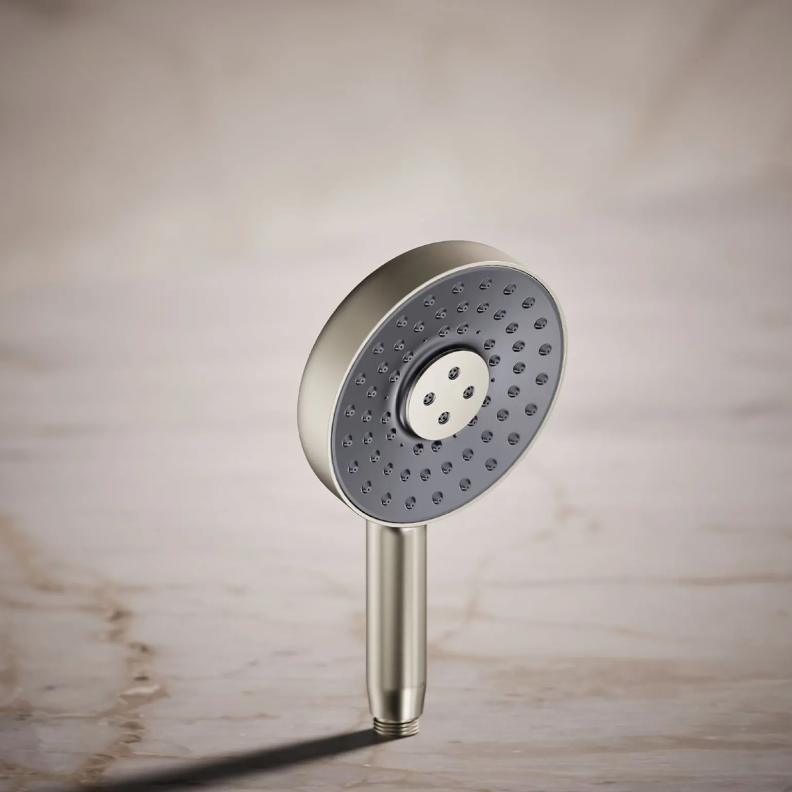 Round three-function handshower, 2.5 gpm