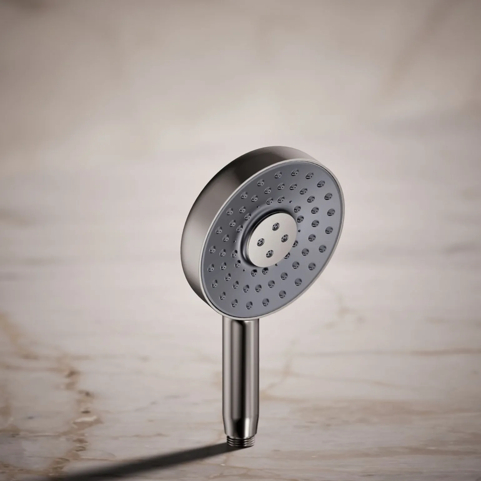 Round three-function handshower, 2.5 gpm