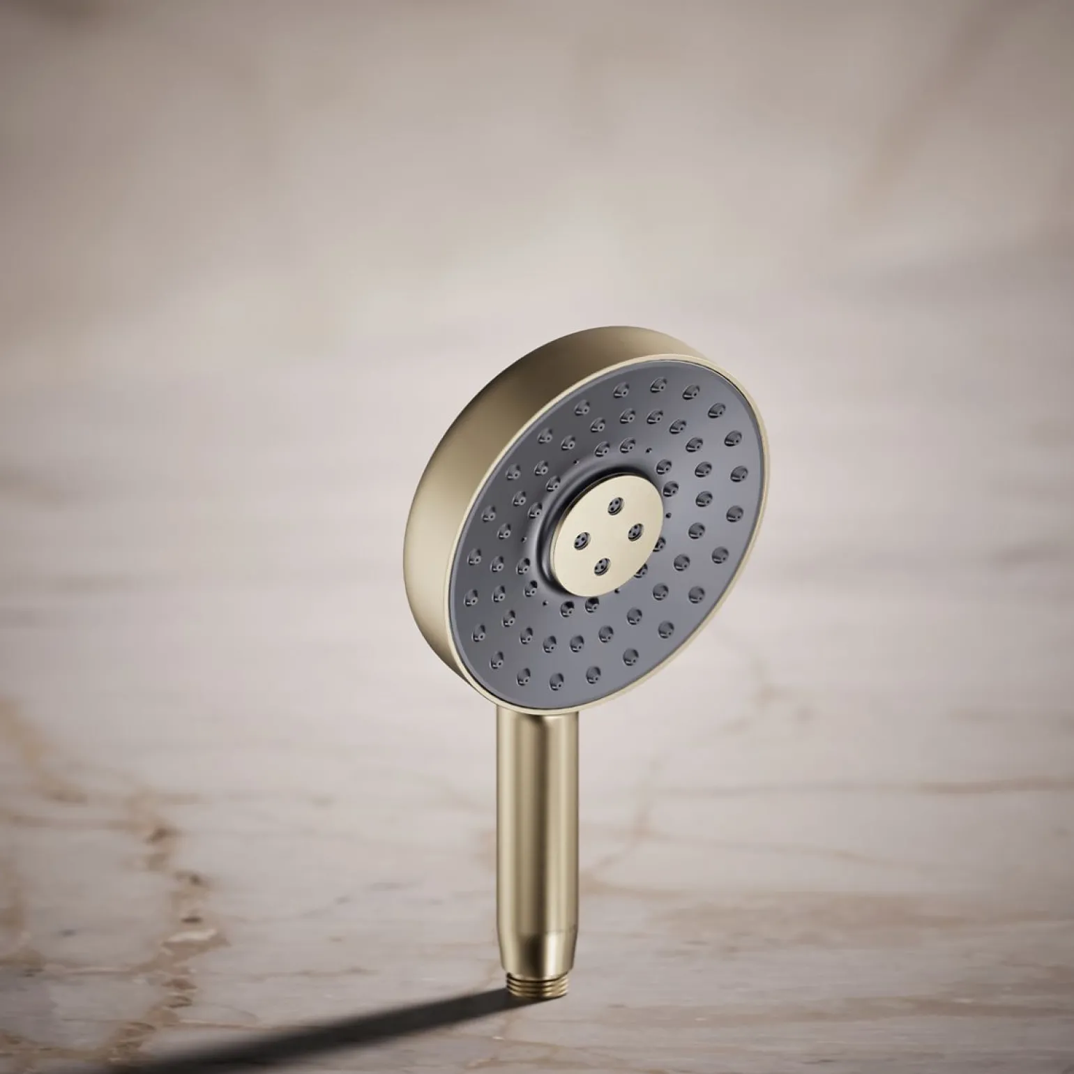Round three-function handshower, 2.5 gpm
