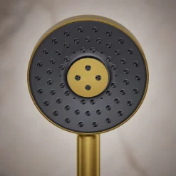 Round three-function handshower, 2.5 gpm