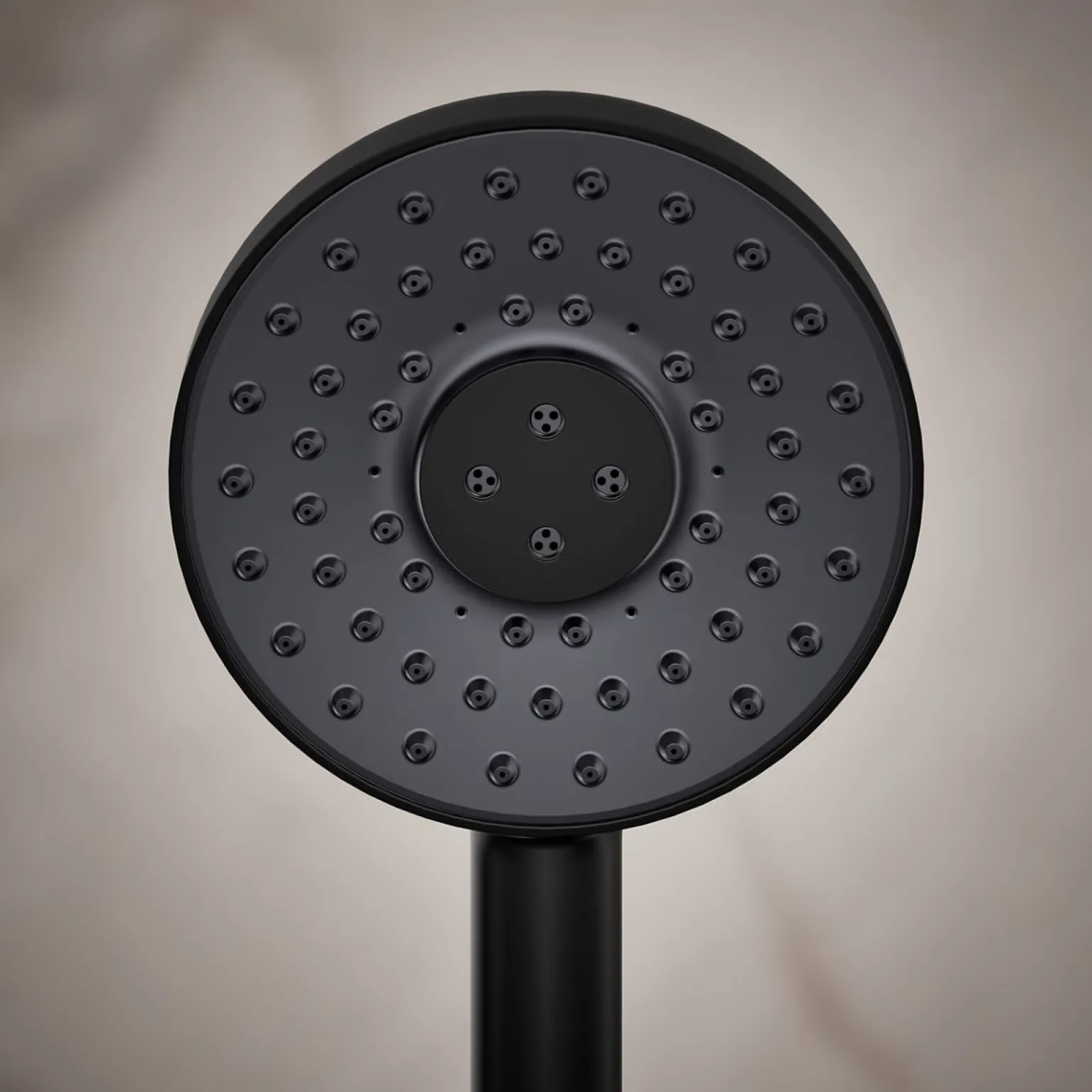Round three-function handshower, 2.5 gpm