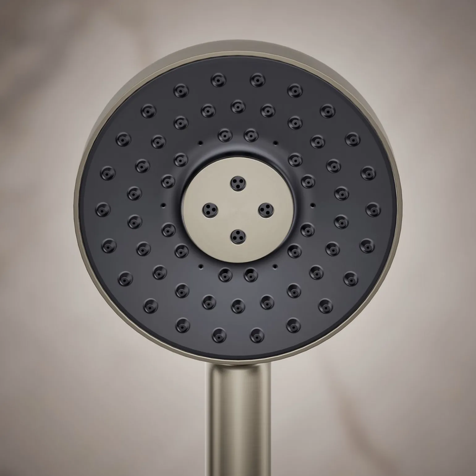 Round three-function handshower, 2.5 gpm