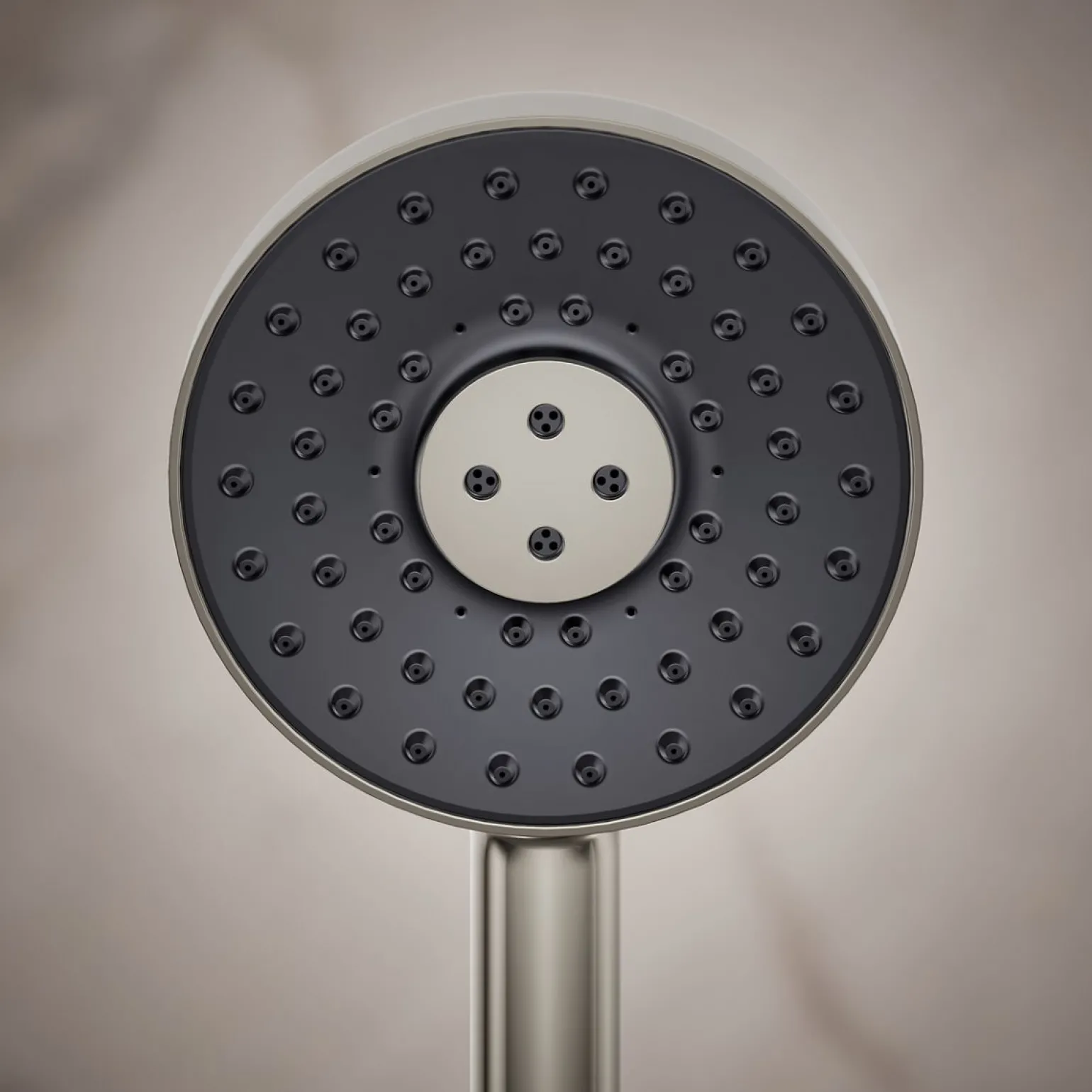 Round three-function handshower, 2.5 gpm
