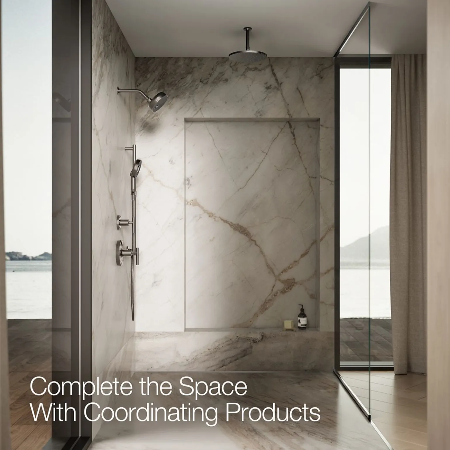 Round three-function handshower, 2.5 gpm