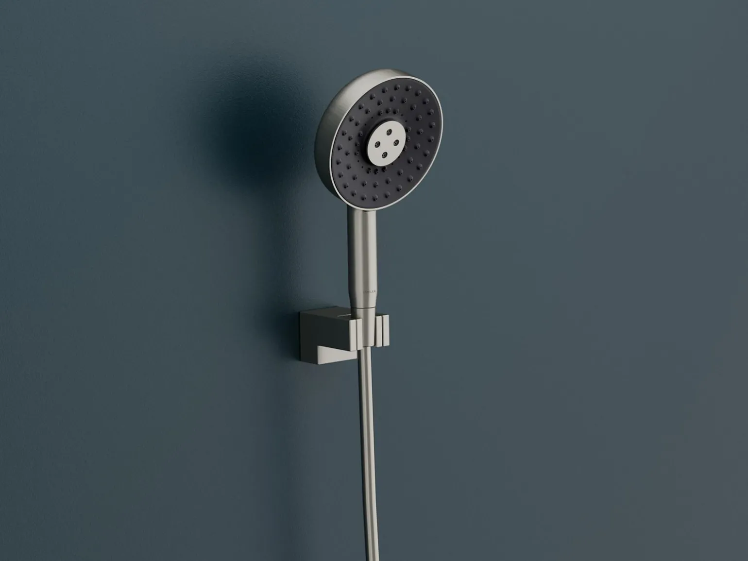 Round three-function handshower, 2.5 gpm