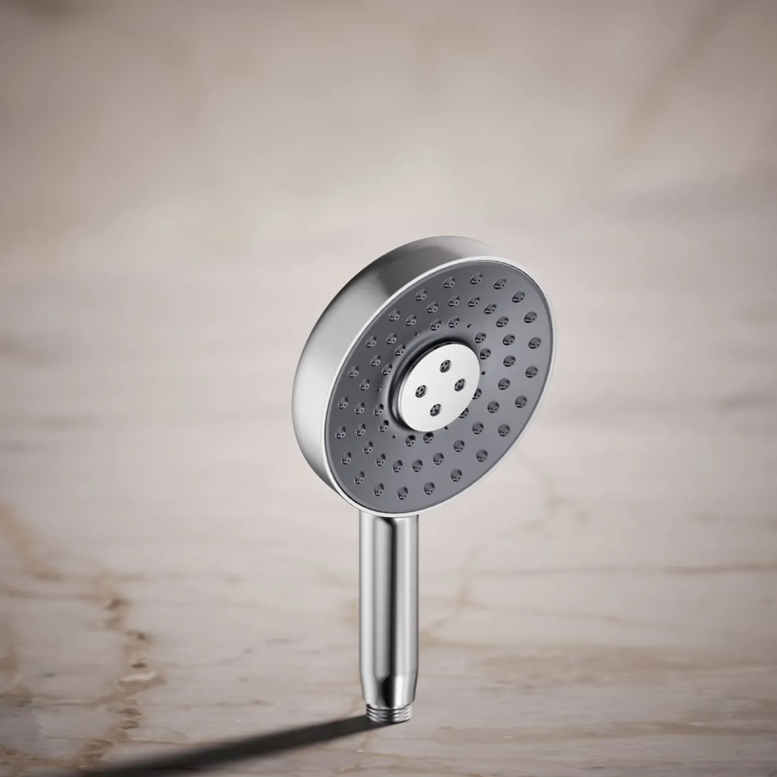 Round three-function handshower, 2.5 gpm