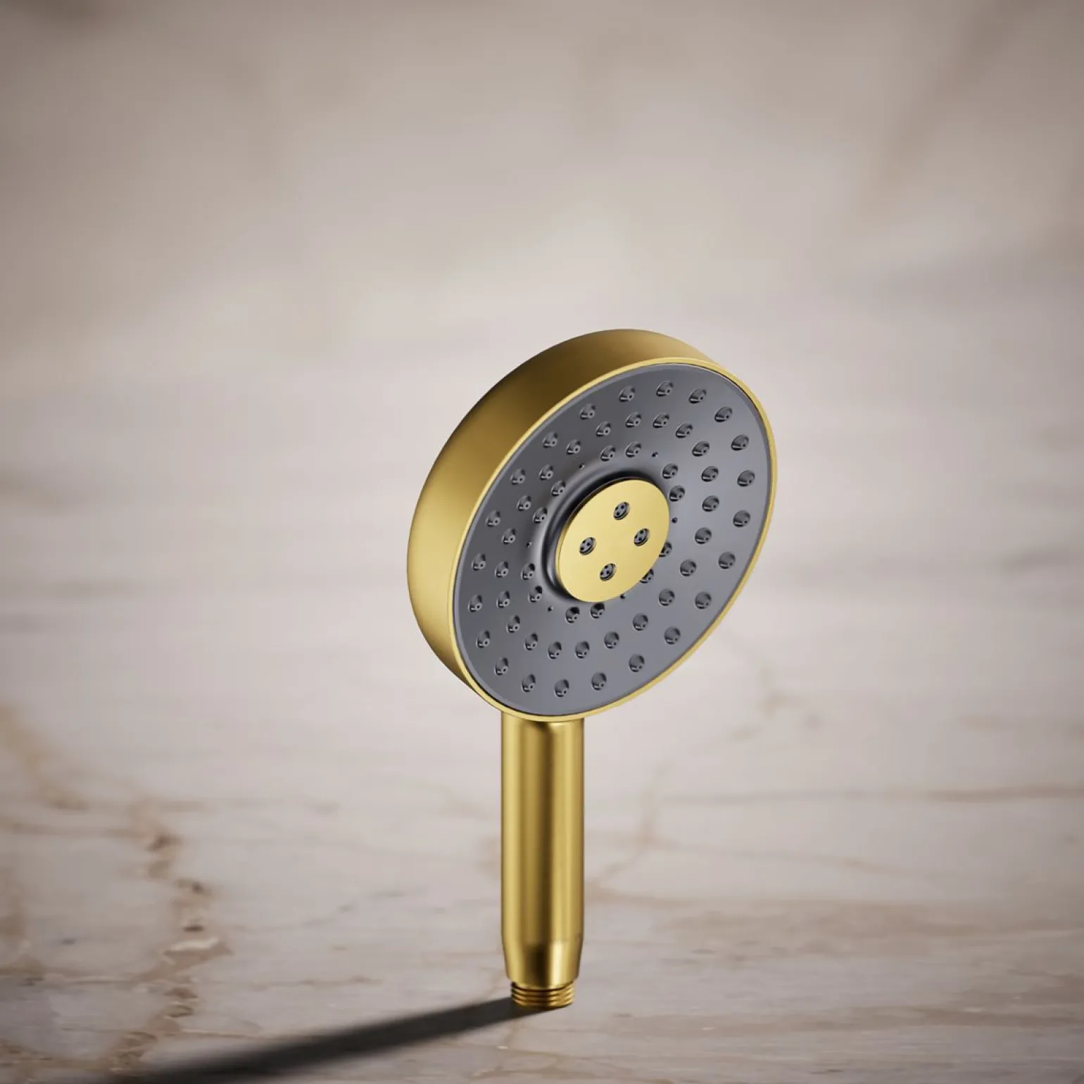 Round three-function handshower, 2.5 gpm