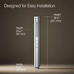 Round two-function handshower, 2.5 gpm
