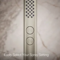 Round two-function handshower, 1.75 gpm