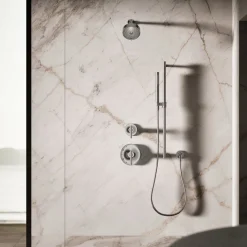 Round two-function handshower, 1.75 gpm