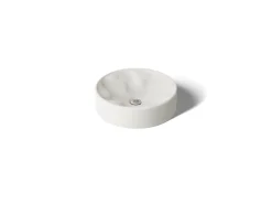 16-1/4" round vessel bathroom sink, no overflow