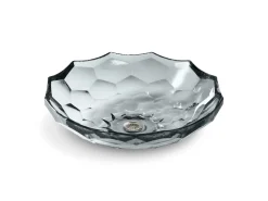 17-1/2" round vessel bathroom sink, no overflow