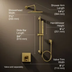 Showering kit, 2.5 gpm