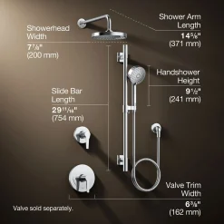 Showering kit, 1.75 gpm