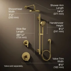 Showering kit, 1.75 gpm