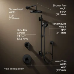 Showering kit, 2.5 gpm