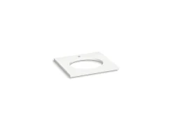 Silestone® 25" quartz vanity top with oval cutout