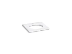 Silestone® 25" quartz vanity top with oval cutout