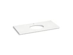 Silestone® 49" quartz vanity top with oval cutout