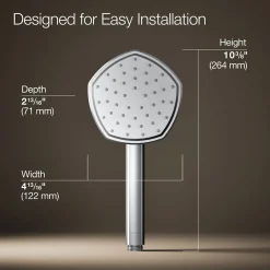 Single-function handshower, 1.75 gpm