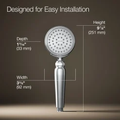 Single-function handshower, 1.75 gpm