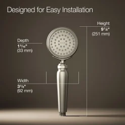 Single-function handshower, 1.75 gpm