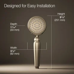 Single-function handshower, 1.75 gpm