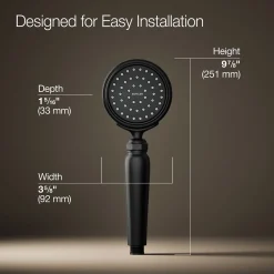 Single-function handshower, 1.75 gpm