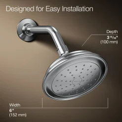 Single-function showerhead, 2.5 gpm
