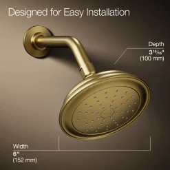 Single-function showerhead, 2.5 gpm