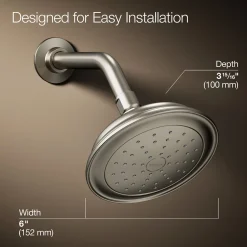 Single-function showerhead, 2.5 gpm
