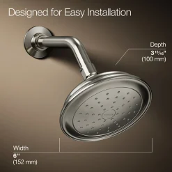 Single-function showerhead, 2.5 gpm