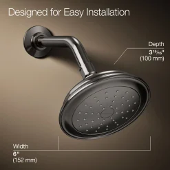 Single-function showerhead, 2.5 gpm