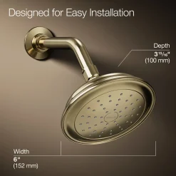 Single-function showerhead, 2.5 gpm