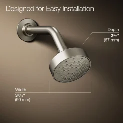 Single-function showerhead, 1.5 gpm