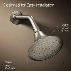 Single-function showerhead, 2.5 gpm