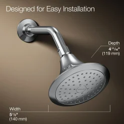 Single-function showerhead, 2.5 gpm