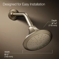 Single-function showerhead, 1.75 gpm