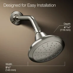 Single-function showerhead, 2.5 gpm
