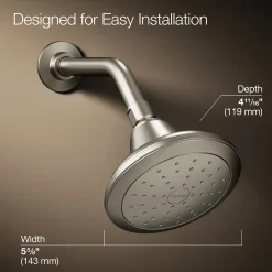 Single-function showerhead, 2.5 gpm