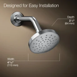 Single-function showerhead, 1.75 gpm