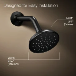 Single-function showerhead, 2.5 gpm