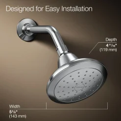 Single-function showerhead, 1.75 gpm