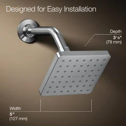 Single-function showerhead, 1.75 gpm